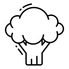 Broccoli vector icon in trendy style, ready to use