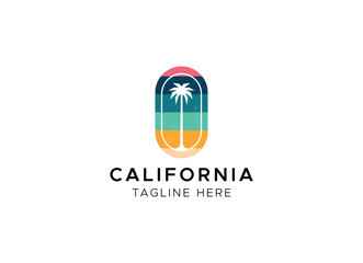 California vector illustration, for logo print and other uses.