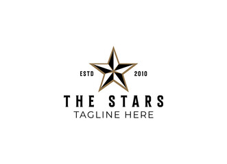 Classic Stars Logo design template. Vintage style stars logo