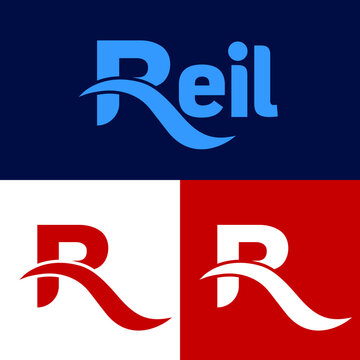 Letters R, R logo, Reil logo, R icon vector logo design. vector illustration