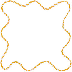 Watercolor painting of  Rope frame