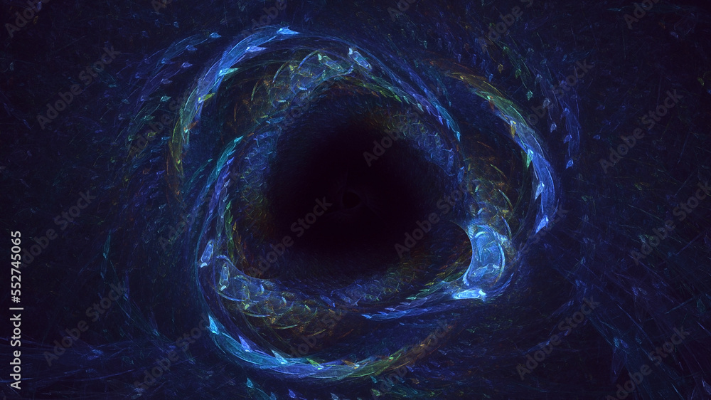 Wall mural 3d rendering abstract circle light background