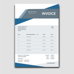 Invoice  Business Tamplate Design Print Ready