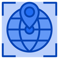globe blue icon