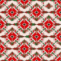 Christmas Themed Geometric Pattern