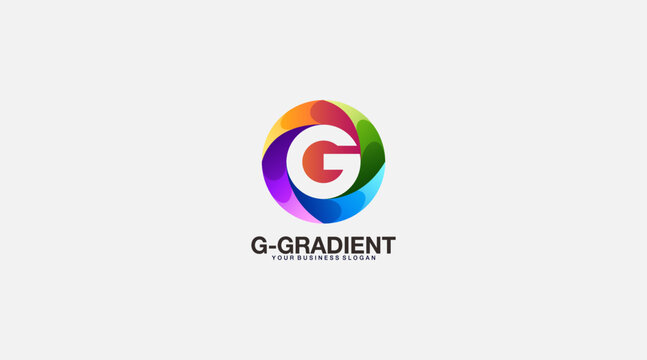 Letter g gradient logo design vector illustration