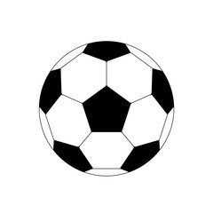 Fototapeta premium サッカーボール シンプルなイラスト アイコン