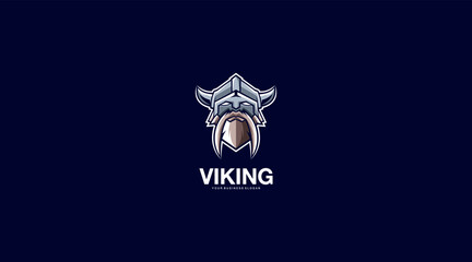 Viking vector illustration icon logo design