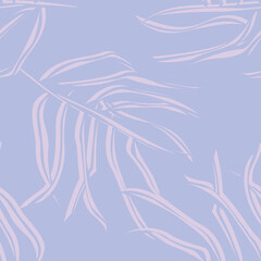 Tropical Leaf Seamless Pattern Design