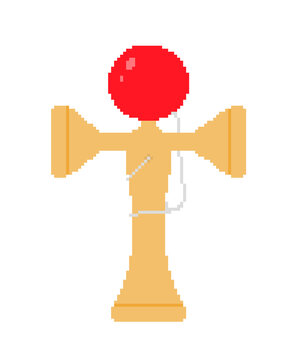 Pixel art Kendama Clip Arts