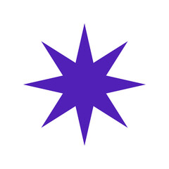 Flat Star Element Vector