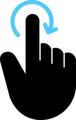 Fingers touch icon.
