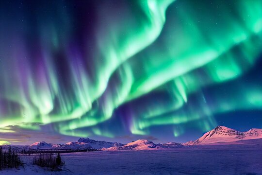 Northen lights, aurora borealis