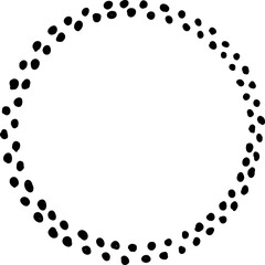 Hand drawn circle frame