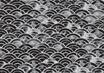 水彩風　和柄イラスト背景