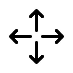 Move Icon Vector Symbol Design Illustration