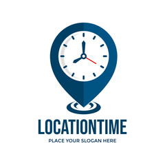 Location Time Logo Vector