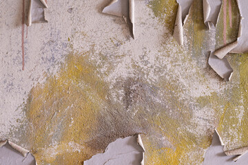 Old weathered wall. Textured background. Grunge texture. Flaking paint