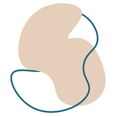 Obraz premium Organic Blob Shape Element