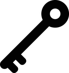 key icon isolated on white background