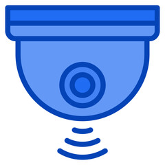 webcam blue icon