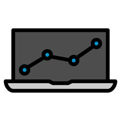 monitoring filled outline icon