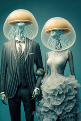 Le couple méduse