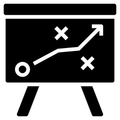 Fototapeta premium plan glyph icon