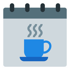 coffee break flat icon