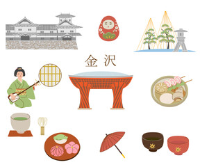 金沢　石川県　観光名所と名産