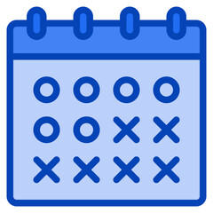 planning blue icon