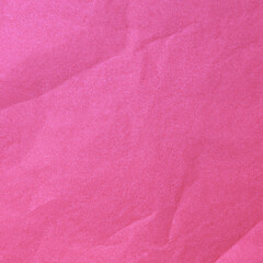 Pink crumpled background paper texture. High quality background and copy space for text.