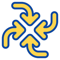 center point two tone icon