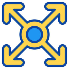 expand two tone icon