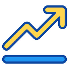 graph two tone icon