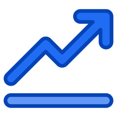 graph blue icon