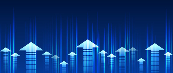 graph with arrow