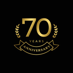 vintage anniversary logo template