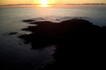 Sunrise over Shark Island, Fingal Bay, NSW, Australia