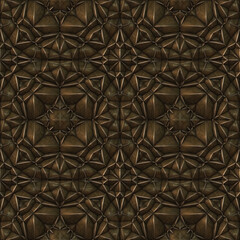 Vintage dark brown gothic bronze ceramic iron stone pattern, 3D seamless texture