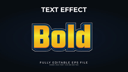 Bold text effect design