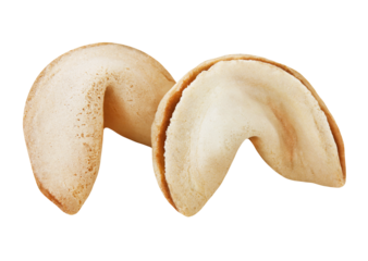 Zwei Glückskekse und Hintergrund transparent PNG cut out