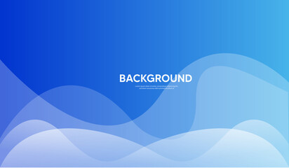 Abstract blue wave background, Blue banner