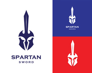spartan helmet and sword logo inspiration