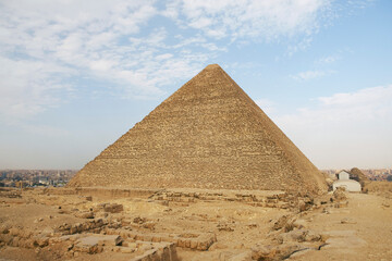 Fototapeta na wymiar Great Pyramid of Khufu in Egypt