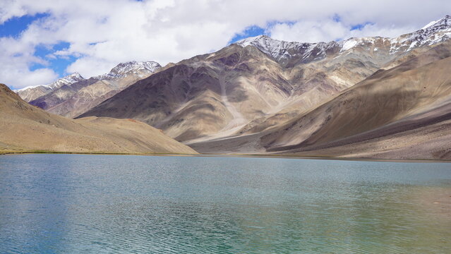 Chandra Tal (Half Moon shaped) is a lake in the Lahul and Spiti districts of Himachal Pradesh, India. It is a favorite spot for tourists and high-altitude trekkers