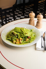Caesar salad with chicken