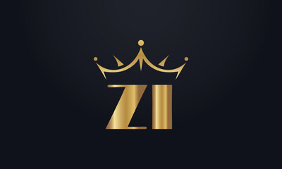 King crown logo design vector and extra bold queen symbol