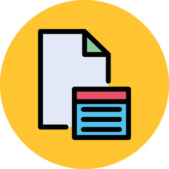 Information File Vector Icon
