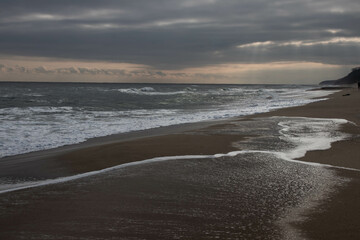 Bulgaria beach, Obzor, Byala, November 2022